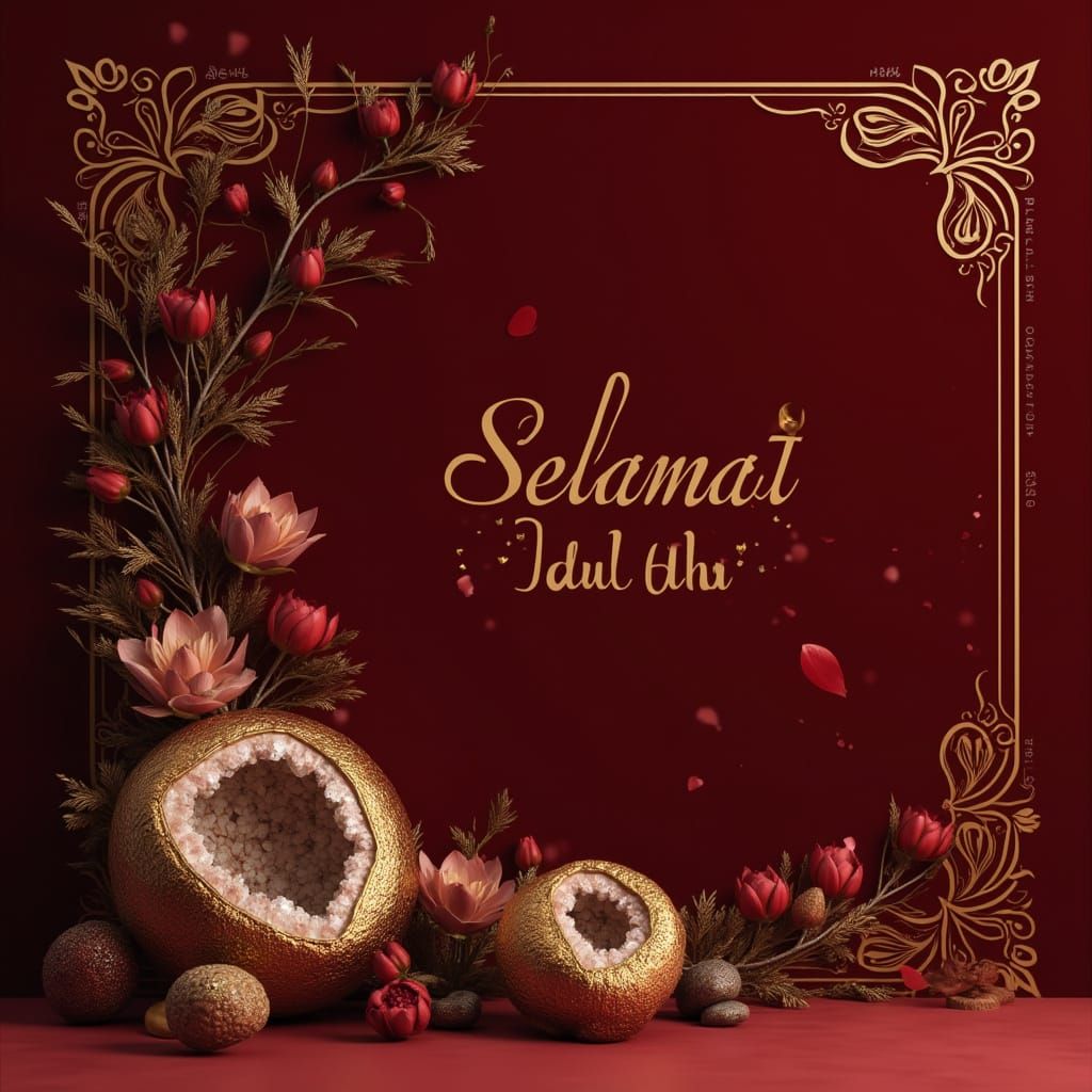 Eid al-Adha Card in Vogue Editorial Style