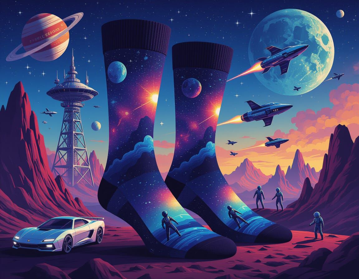 Space Opera Socks: Cosmic Battle in 3D