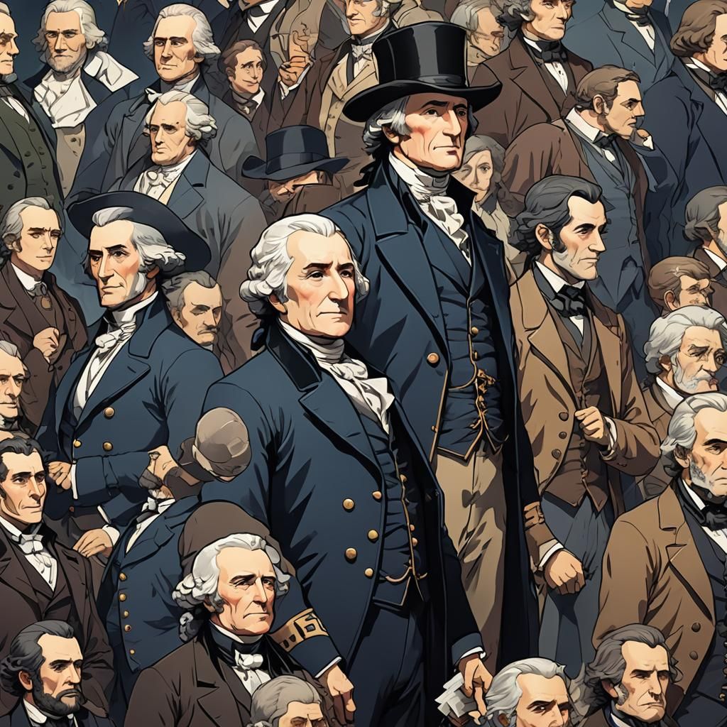 US Presidents as Anime Characters