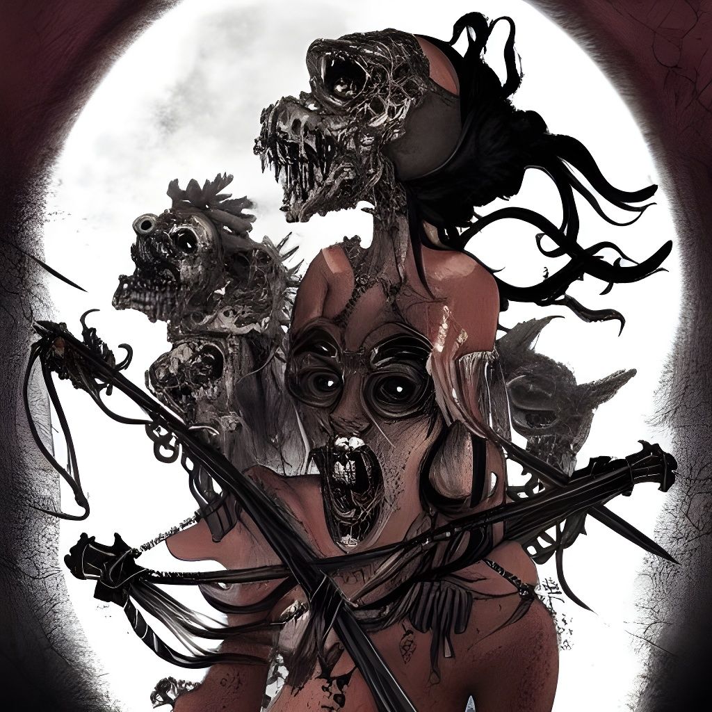 Figure Ready for the Last Battle: Digital Art