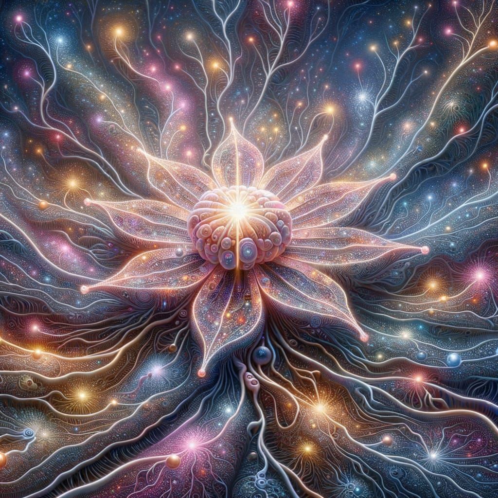 Cosmic Neuron Flower Blooms at Dawn