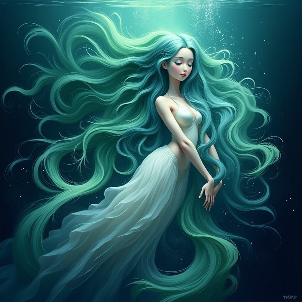 Underwater Dreamscape: Ethereal Digital Art