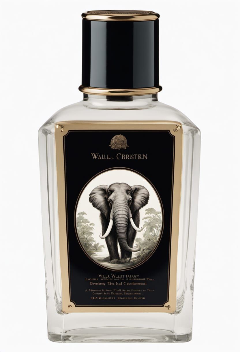 Zoologist **woolly** mammoth (Mammuthus primigenius) Perfume Bottle
