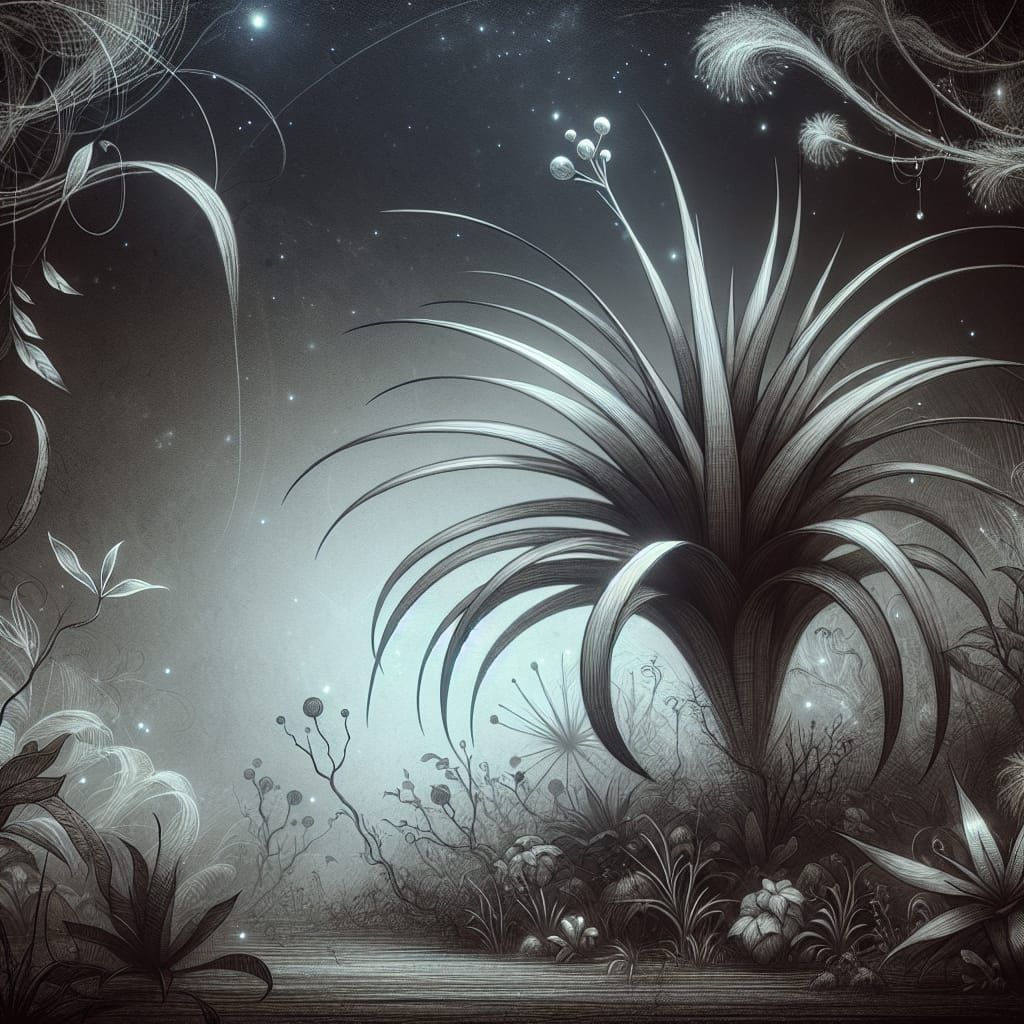Whimsical Flora and Fauna with Mystical Tillandsia