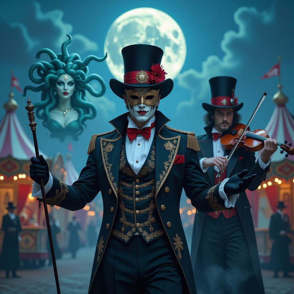 Mystical Ringmaster's Surreal Travelling Carnival
