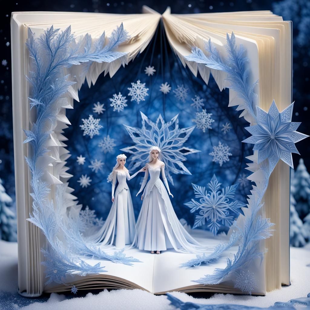 Snow Queen's Narnia: A Tim Burton Papercraft