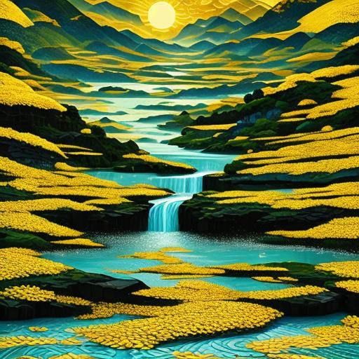 Yellow Immersion: A Sunshine-Infused Visual Experience