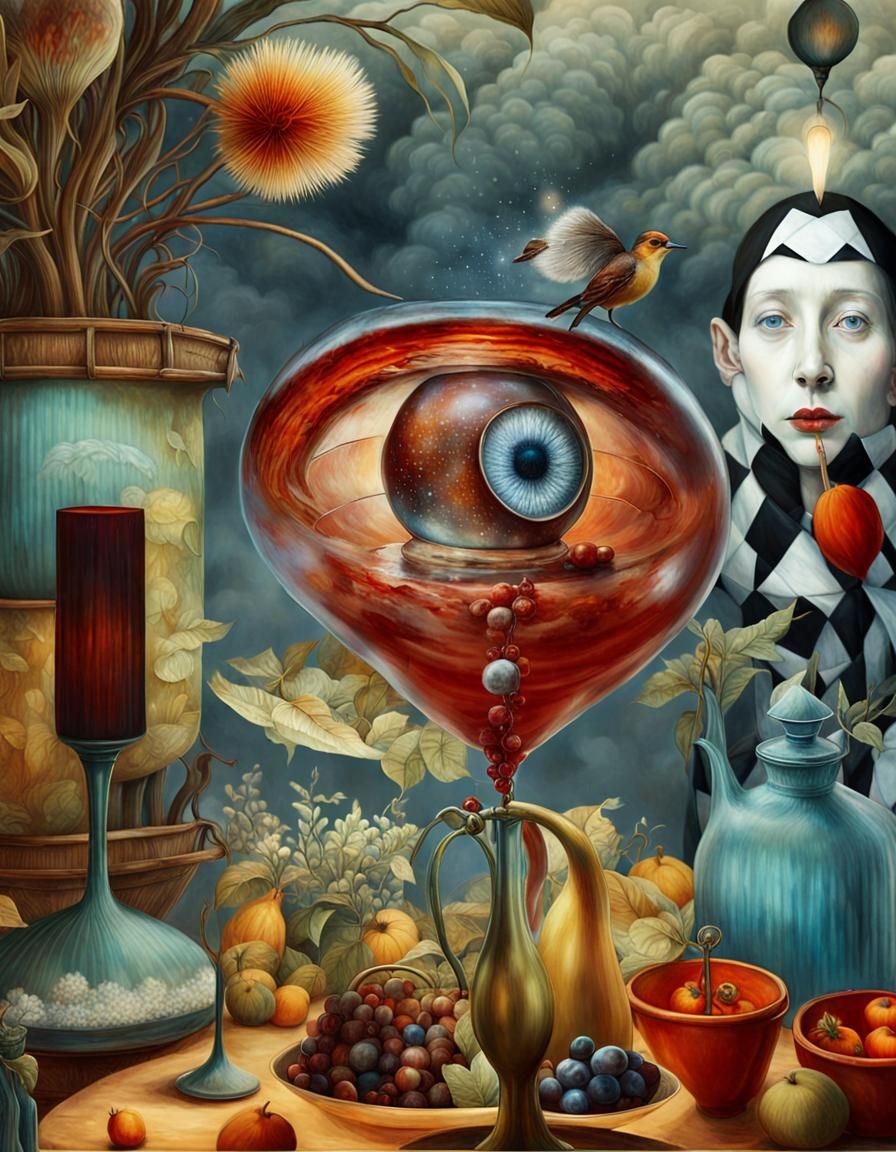 Magical Biological Prism in Surreal Style