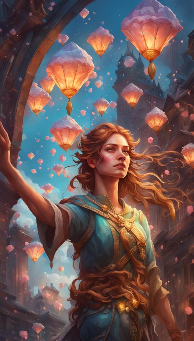 Dream Weaver: Fantasy Portrait in Hyperdetailed Style