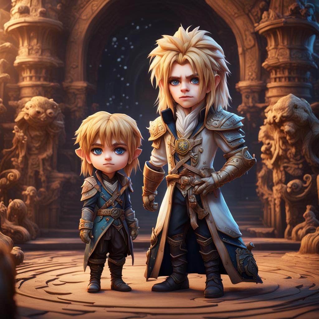 Hyperrealistic Chibi Labyrinth Characters in Detailed Matte ...