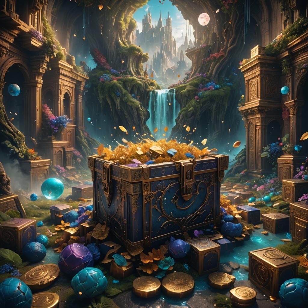 Box Opening to Dreams: Fantasy Concept Art