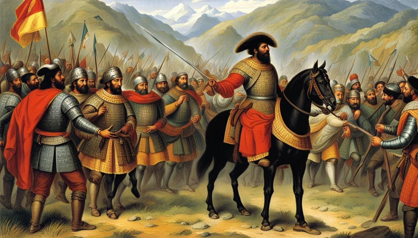 On November 16, 1532, Spanish conquistador Francisco Pizarro captured Inca Emperor Atahualpa in the town of Cajamarca, P...