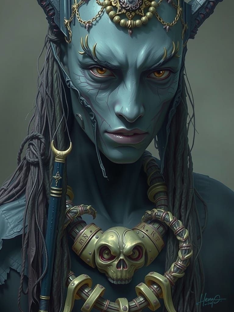 Ominous Figure Embodies Insanity in Dark Surrealism