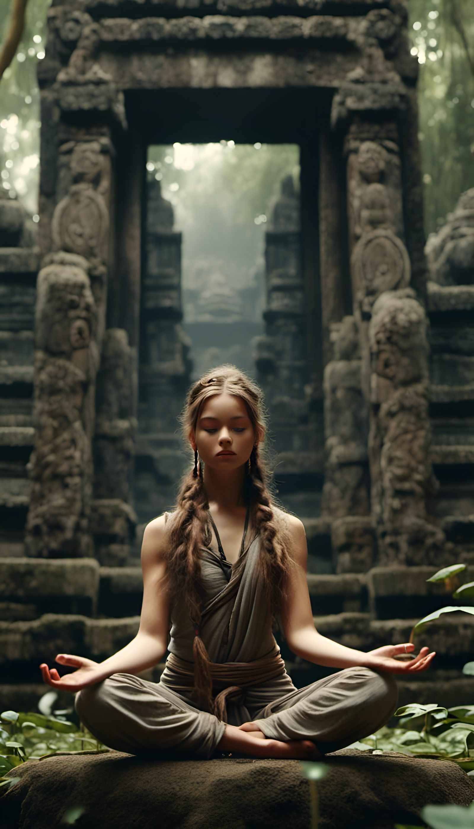 Jungle Temple Yoga: Post-Apocalyptic Anime Style