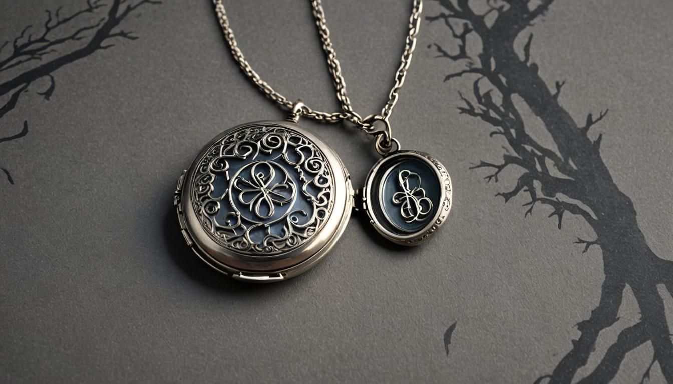 Glowing Spellbound Locket in Moonlit Forest