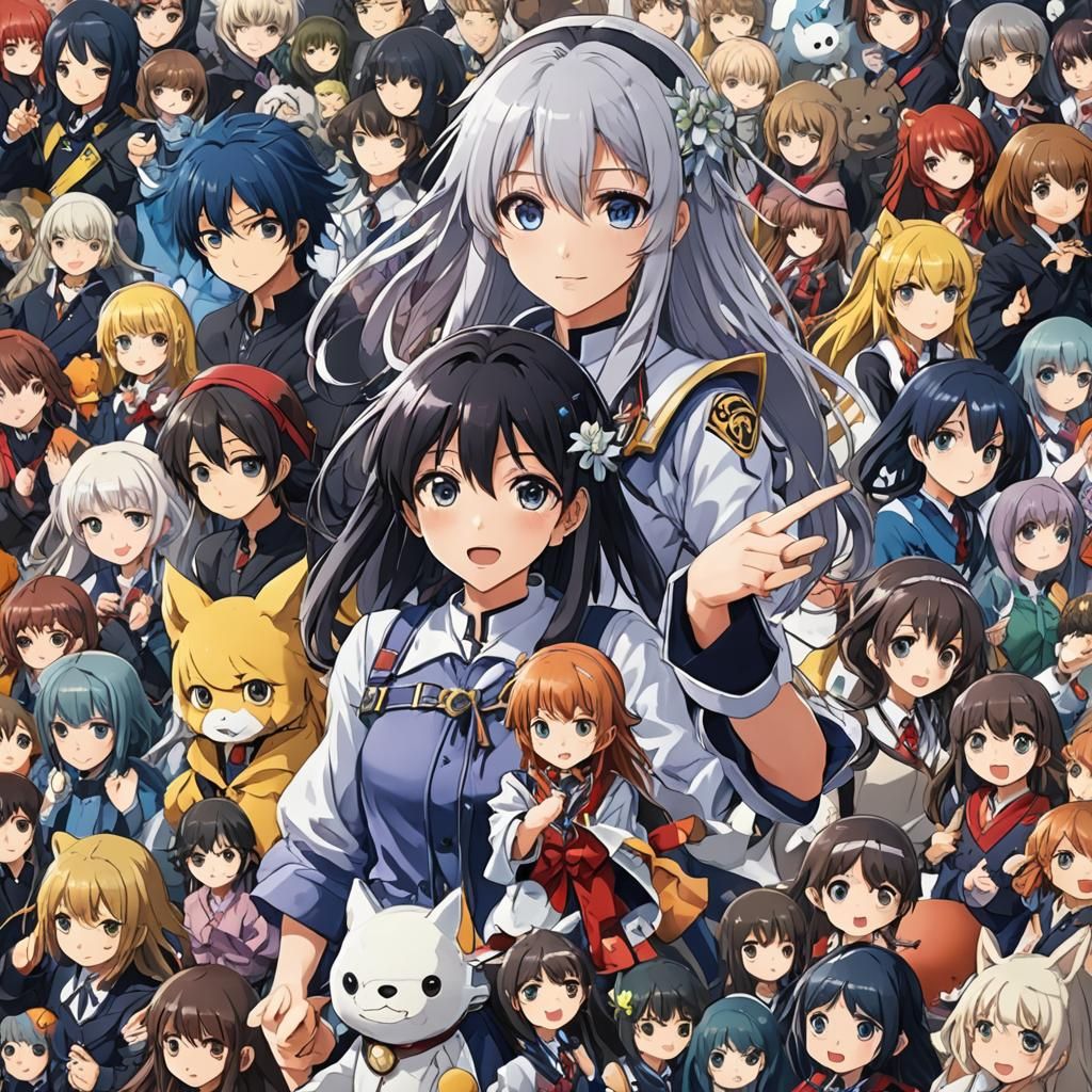 Anime Key Visual Art in Japanese Manga Style