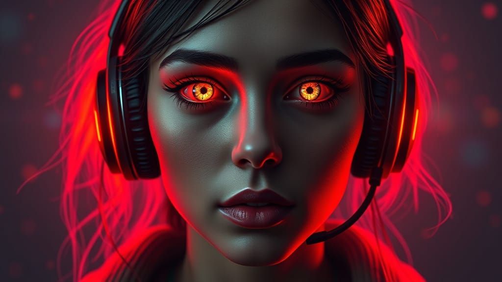 Mysterious Woman Faces Dark Ominous Force