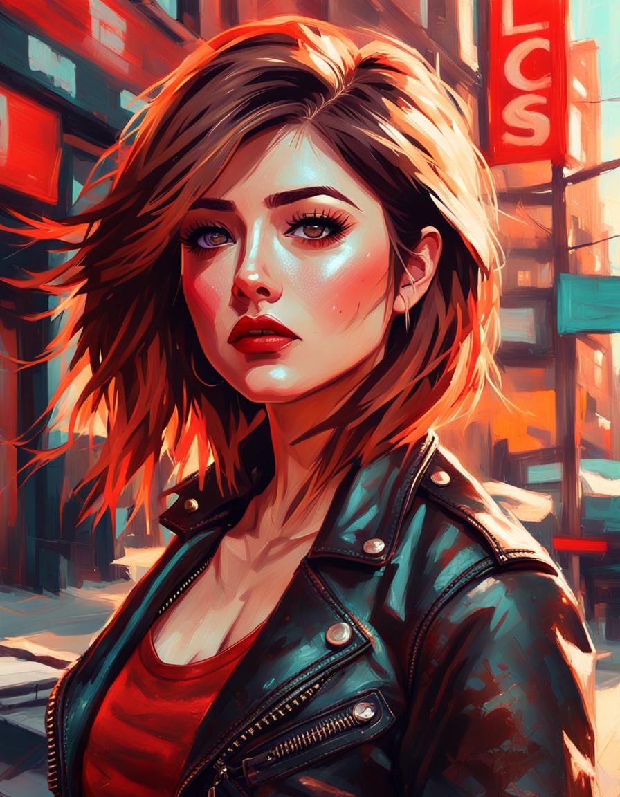 Chrissy Costanza Illustration in Ilya Kuvshinov Style