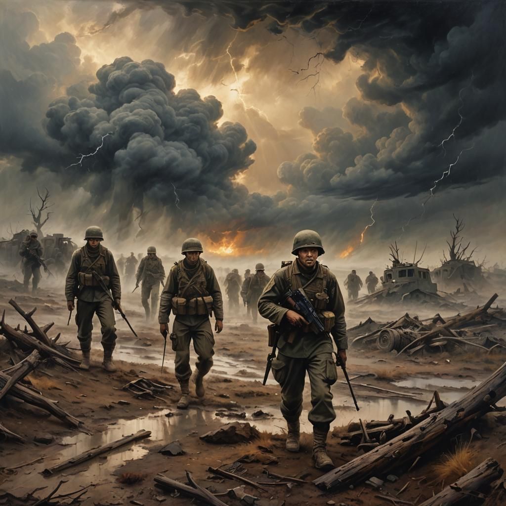 Sent a message to the sky, wounded soldiers left to die