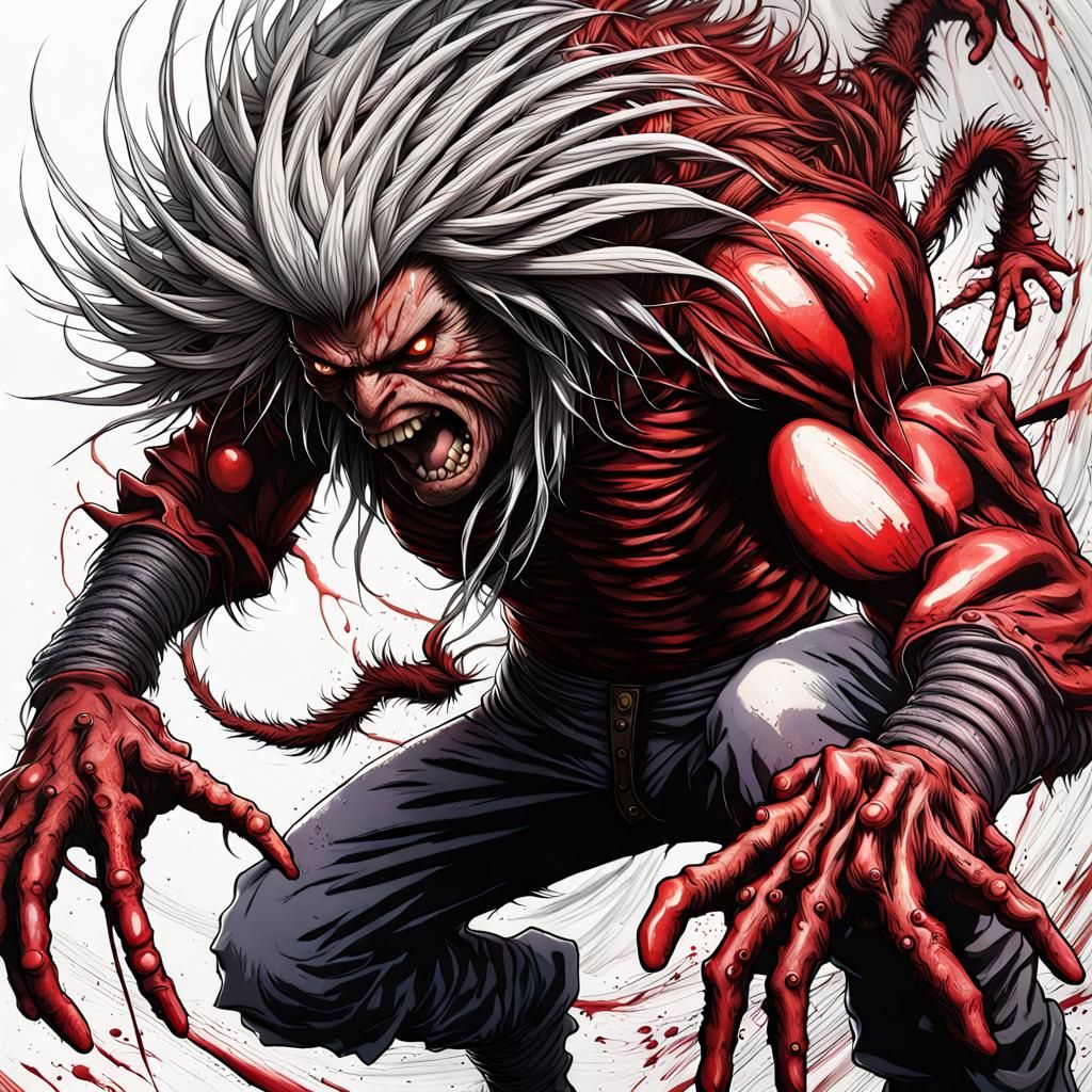 Crimson Creature Attack: Detailed Splash Art