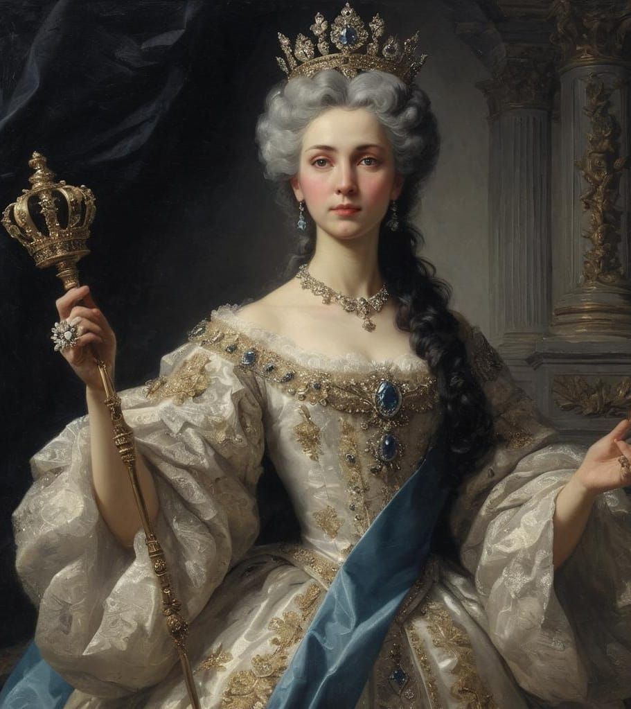 Empress Portrait in 18th Century Style