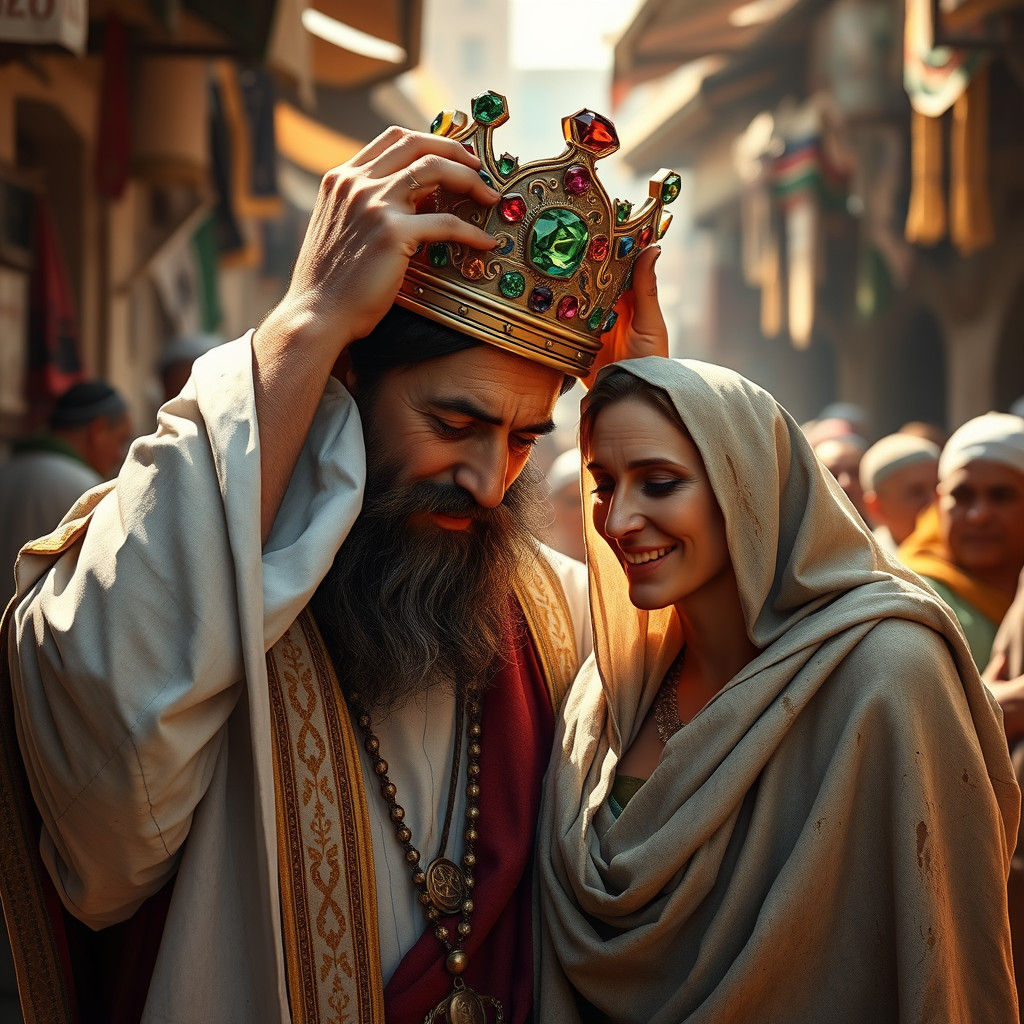 Rabbi Akiva Crowns Rachel: Fantasy Concept Art