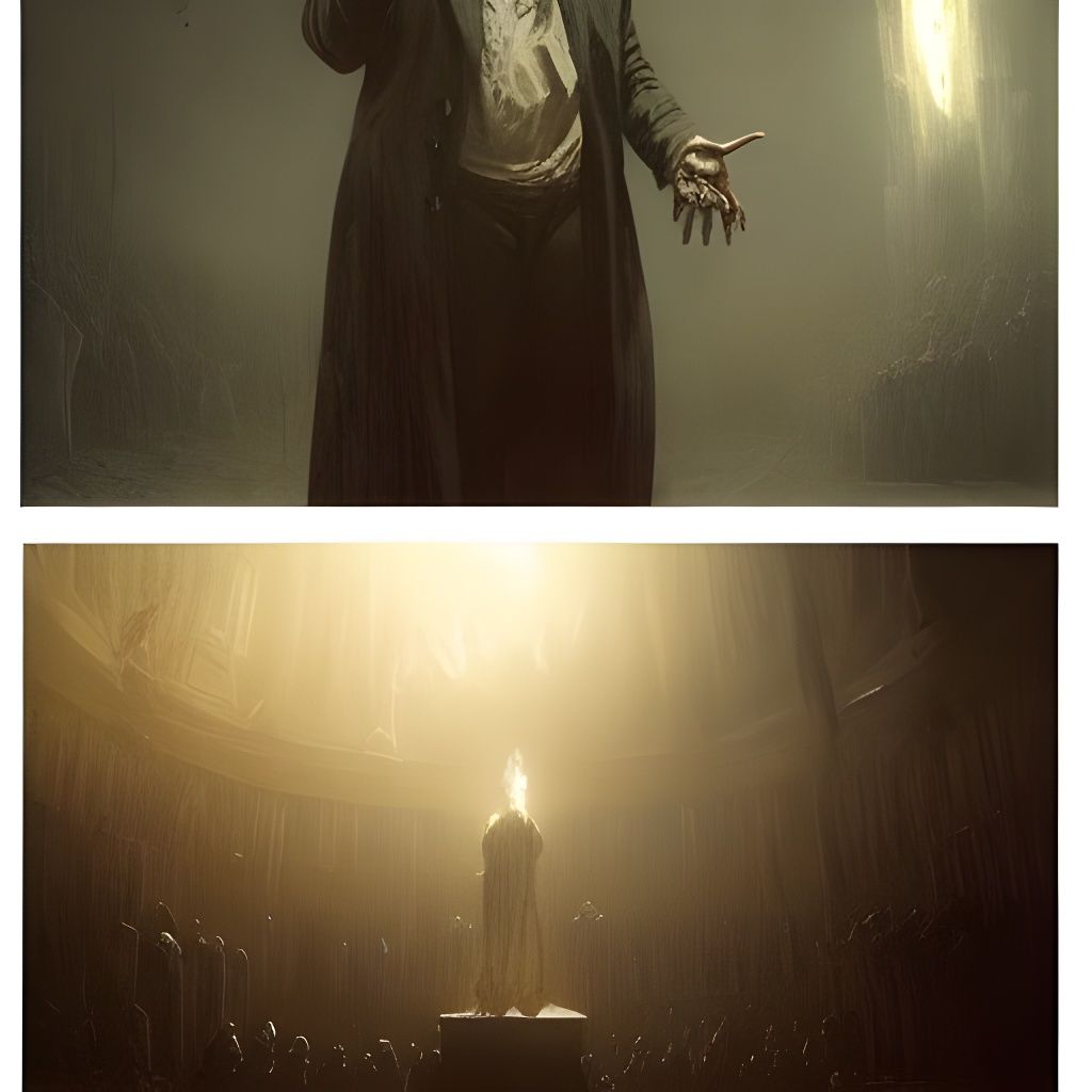 Constantine: A Horror Vision in Doré and Rutkowski Style