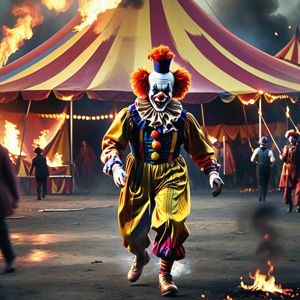 Burning Circus Tent: A Cinematic Escape