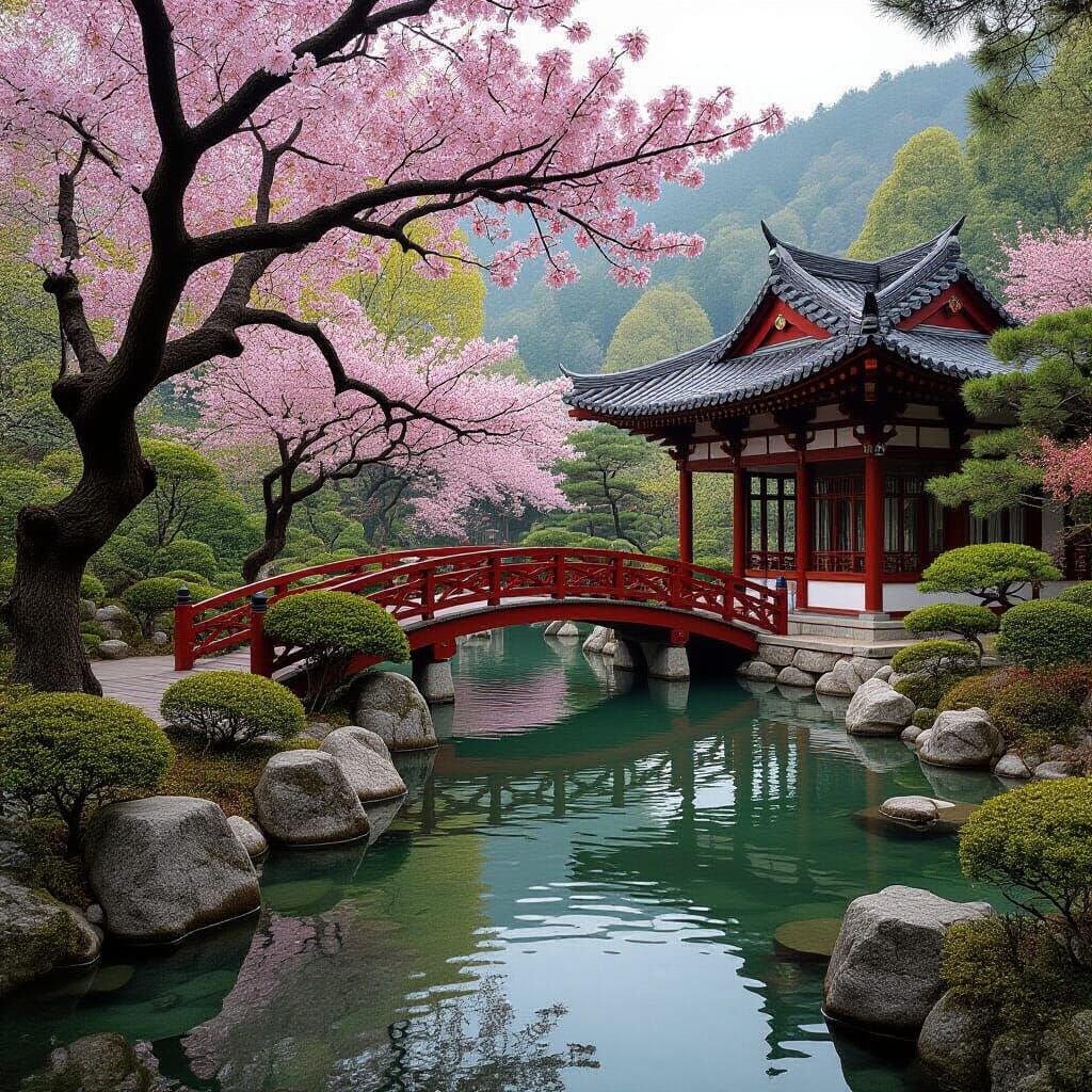 Muhtesem bir zen bahcesi