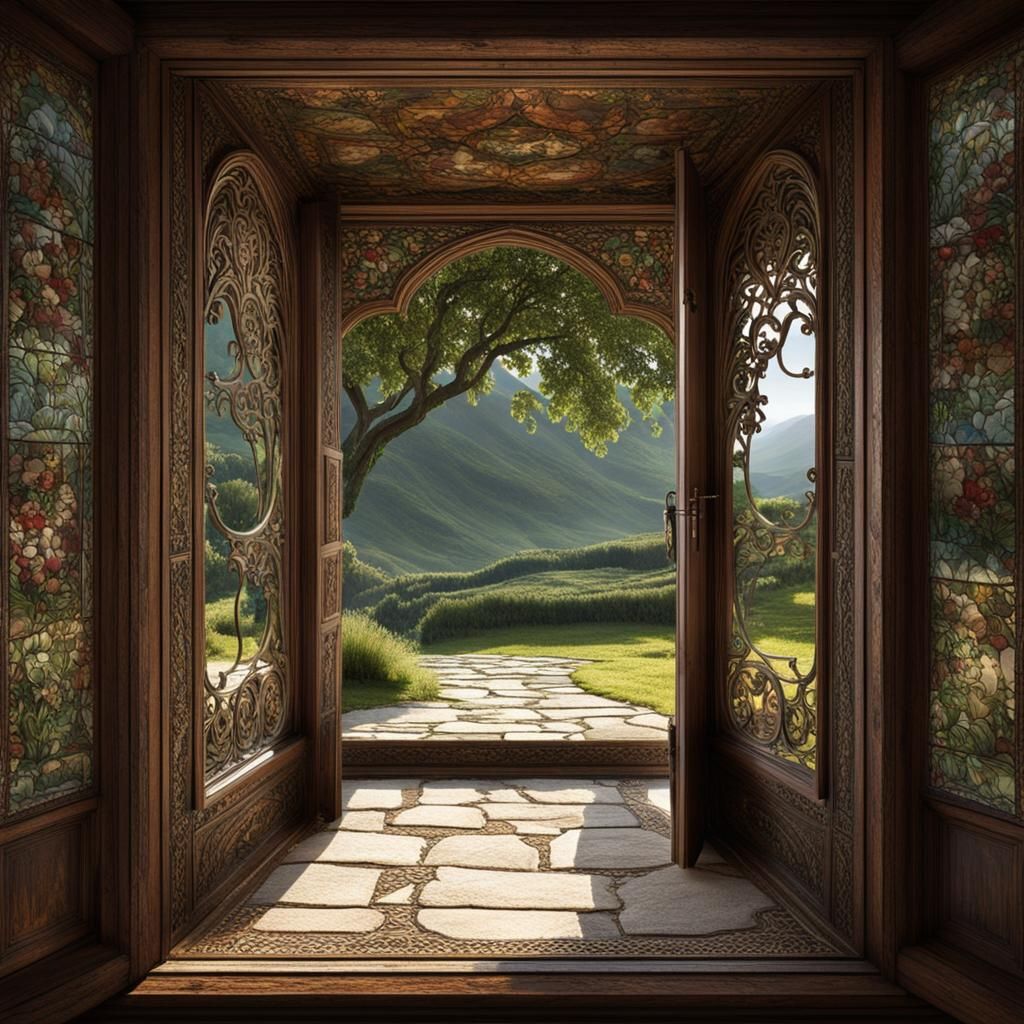 Antique Window Open to the East