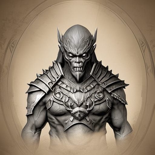 Cursed Undead Orc Anatomy: A Dark Brain Study