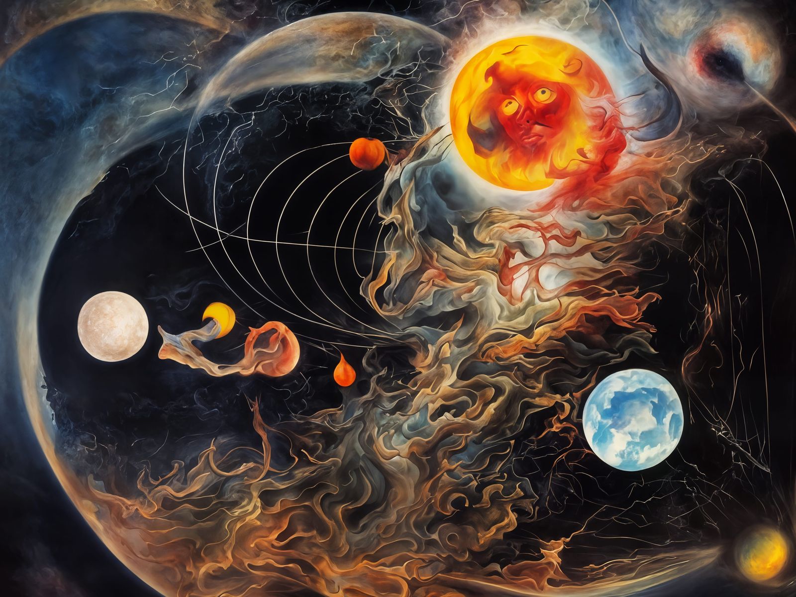 Fluid Dynamics and Cosmic Intersection