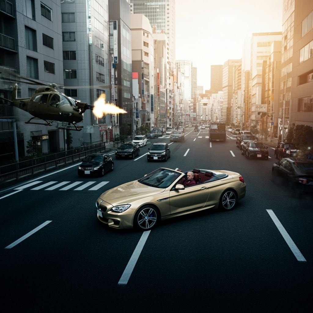 Tokyo Street Scene in High-Realism Style