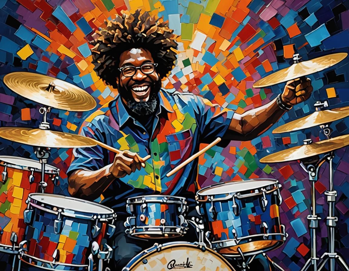 Questlove's Joyful Drumming: An Expressionist Painting
