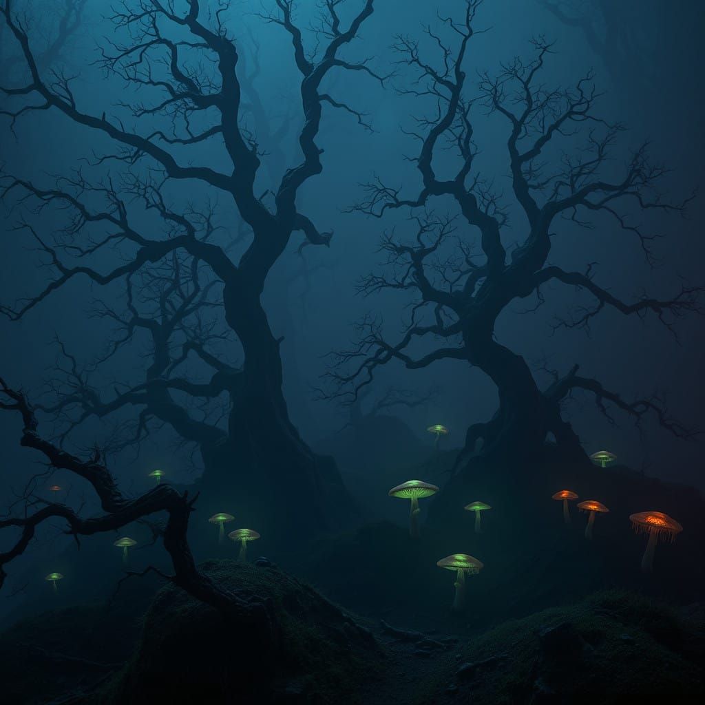 Twisted Fantasy Realm Under Midnight Skies