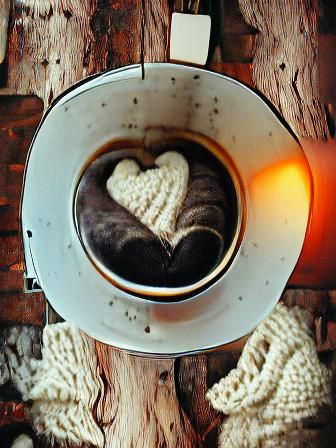 Heart Latte Art Coffee Cup