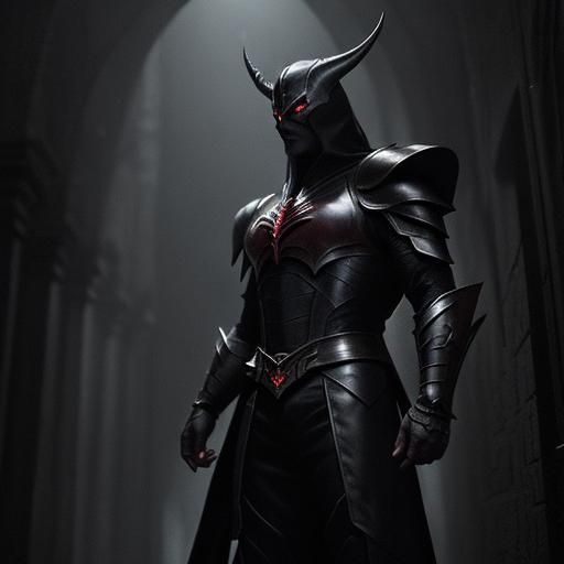 Lord Drakkon: Dark Fantasy Villain in Ominous Castle