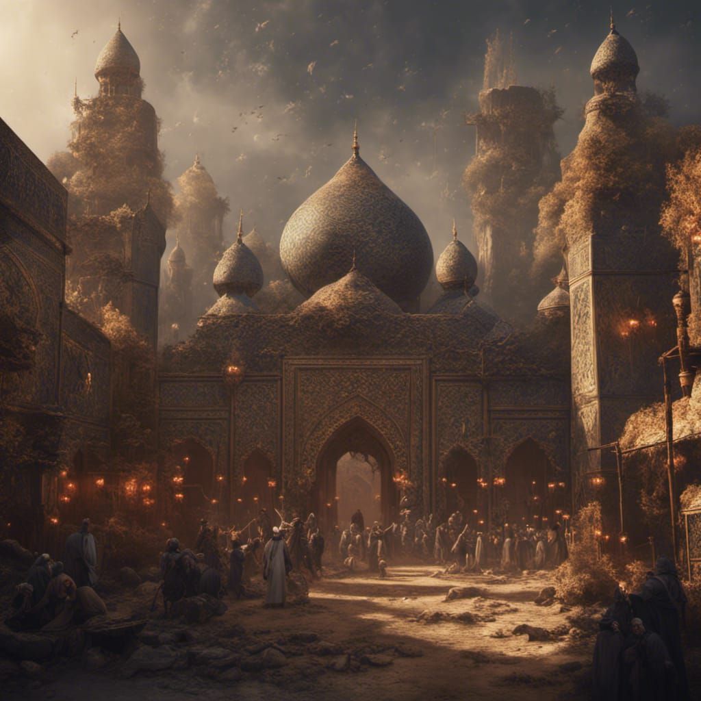 Imam Hussein: Detailed Matte Painting