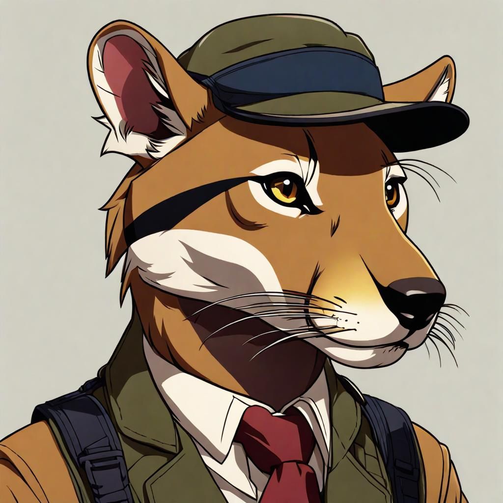 A tasmanian tiger by artist "anime", Anime Key Visual, Japanese Manga, Pixiv, Zerochan, Anime art, Fantia