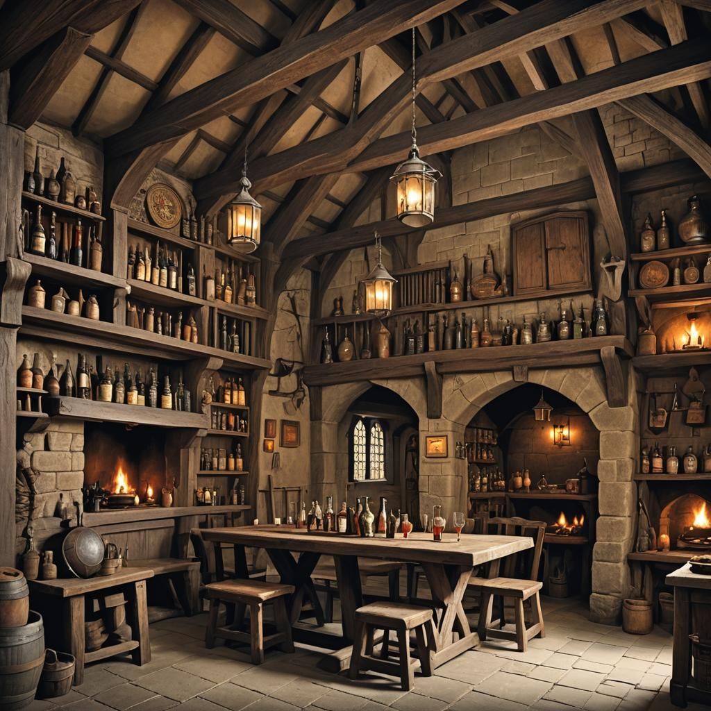 Charming Medieval Tavern in Rural England