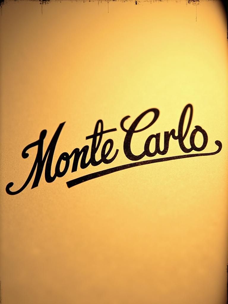 Monte Carlo Vintage Logo in Chicago Mafia Style
