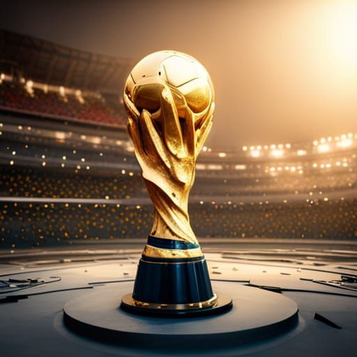 Detailed 3D Render of FIFA World Cup Trophy