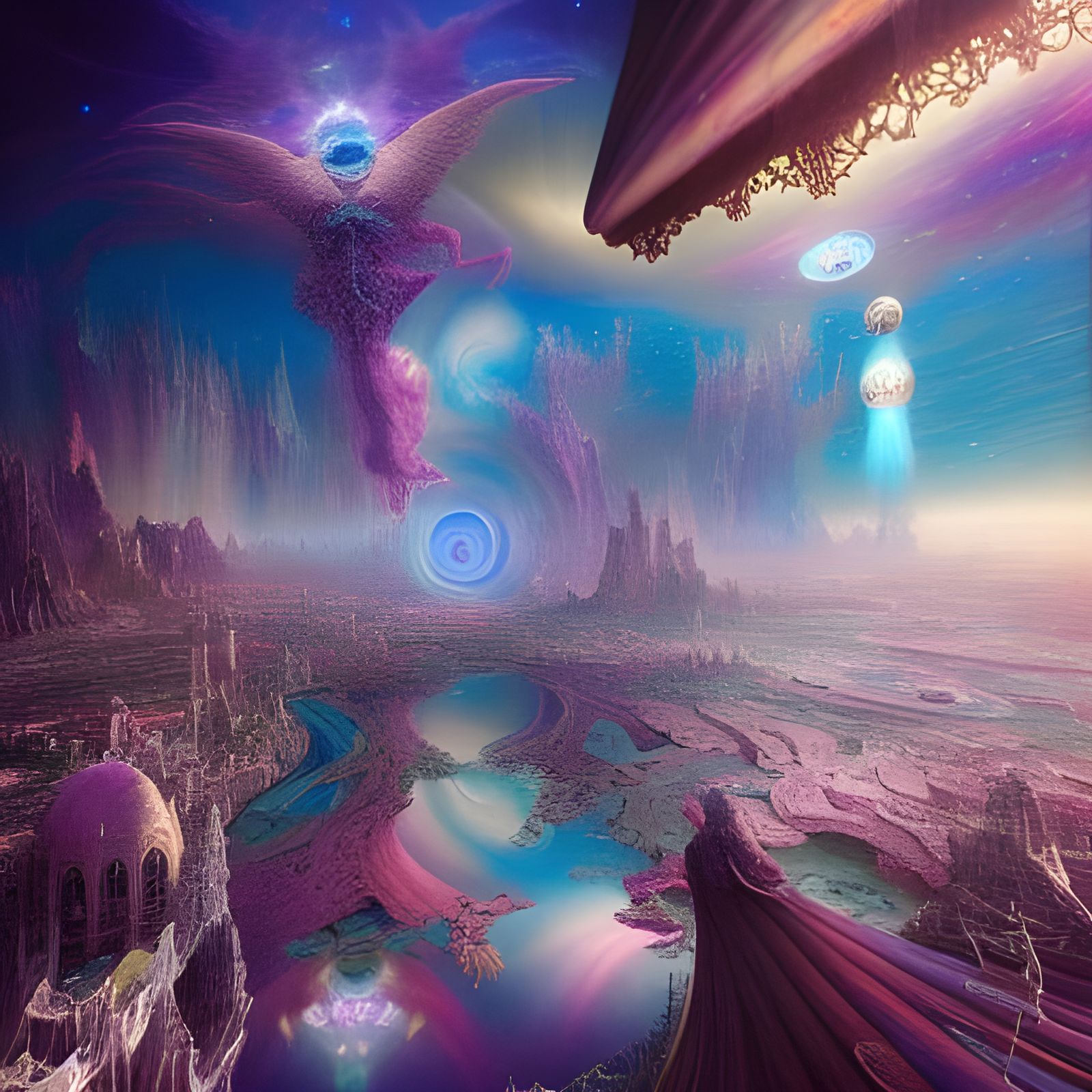 Epic Space Intersecting Astral Realms: Psychedelic Masterpie...