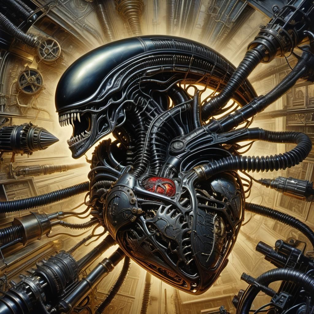 Alien Heart Of The Xenomorph 🖤🪐💫