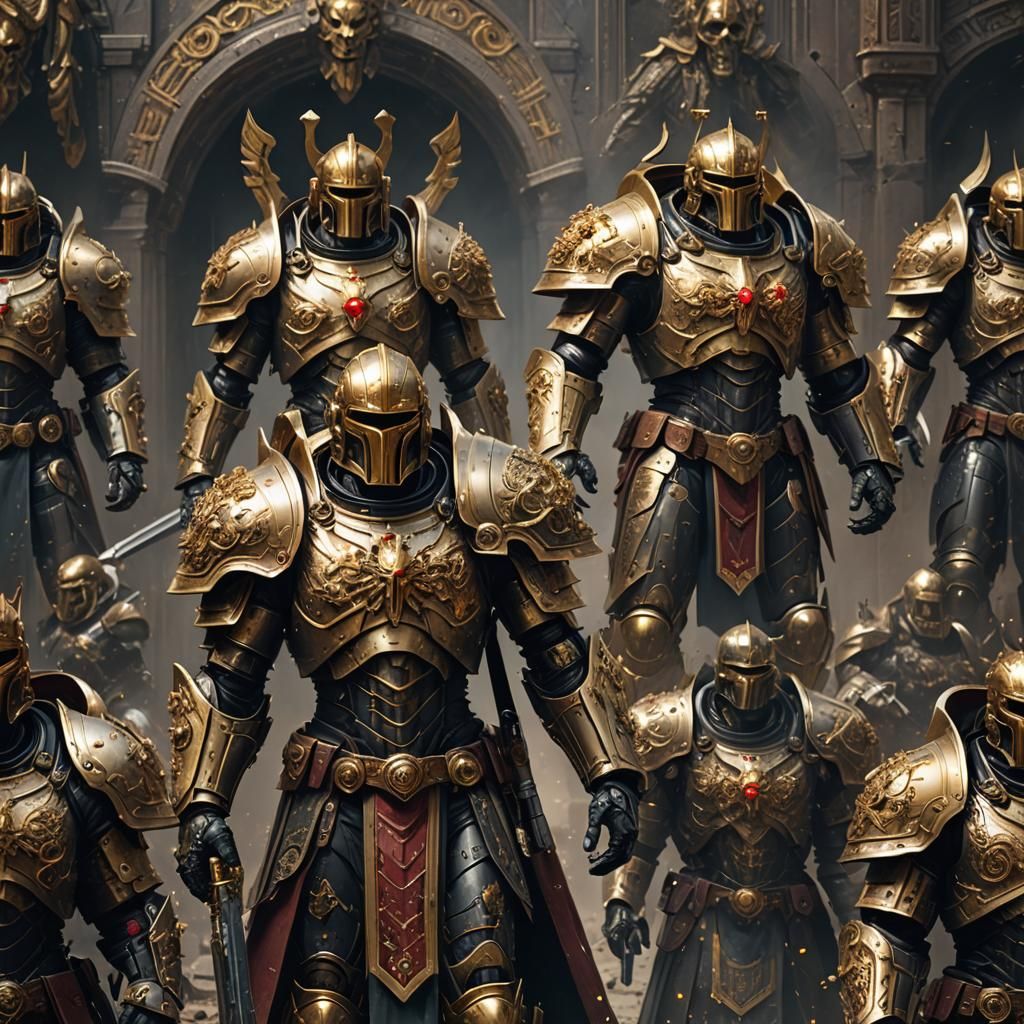 Adeptus Custodes in Allarus Terminator Armor