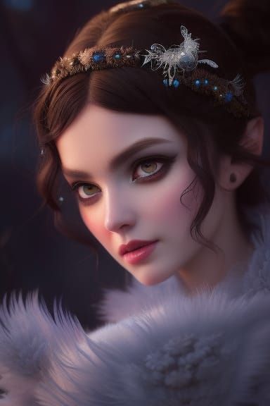 Filigree Gremlin Portrait in Overgrown Faerie Circle