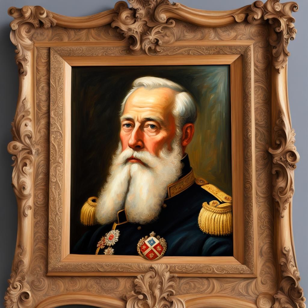 Portrait of King Leopold II in Oil