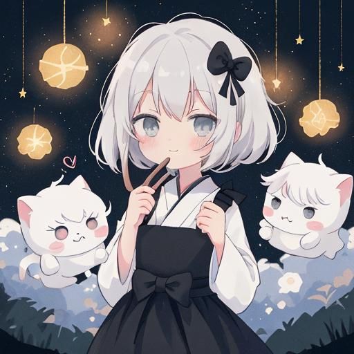 Goddess Celebrates New Year's in Anime Style