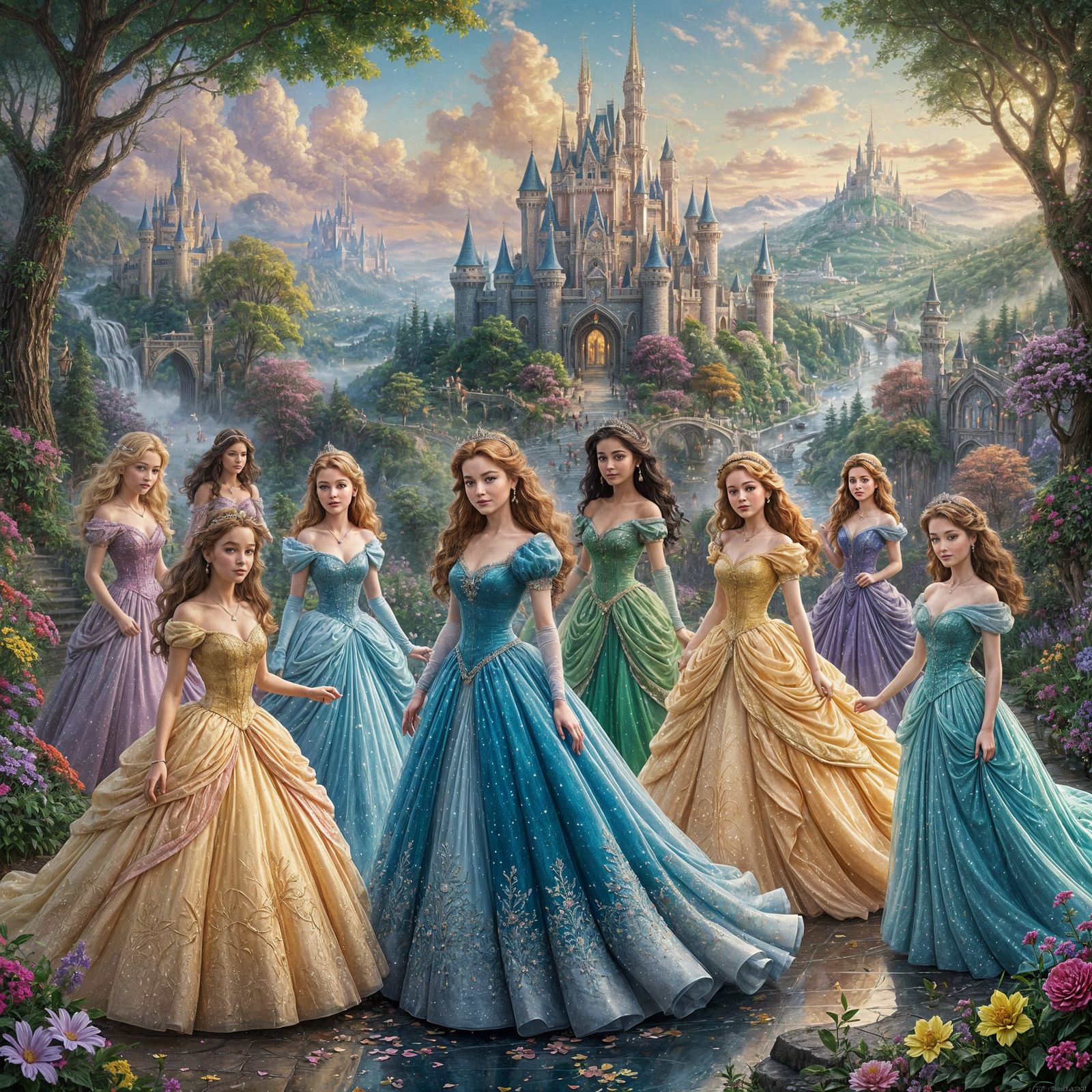 All Disney Princess in one frame.