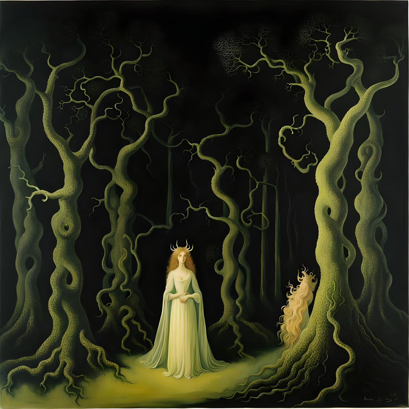 Eldritch Forest in Surrealist Style